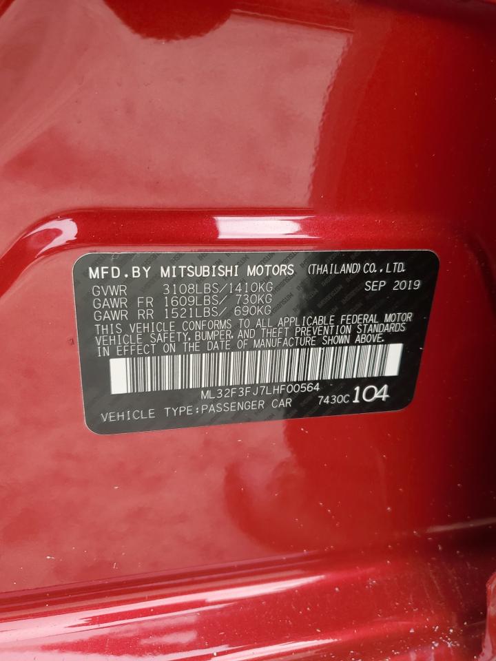 ML32F3FJ7LHF00564 2020 Mitsubishi Mirage G4 Es