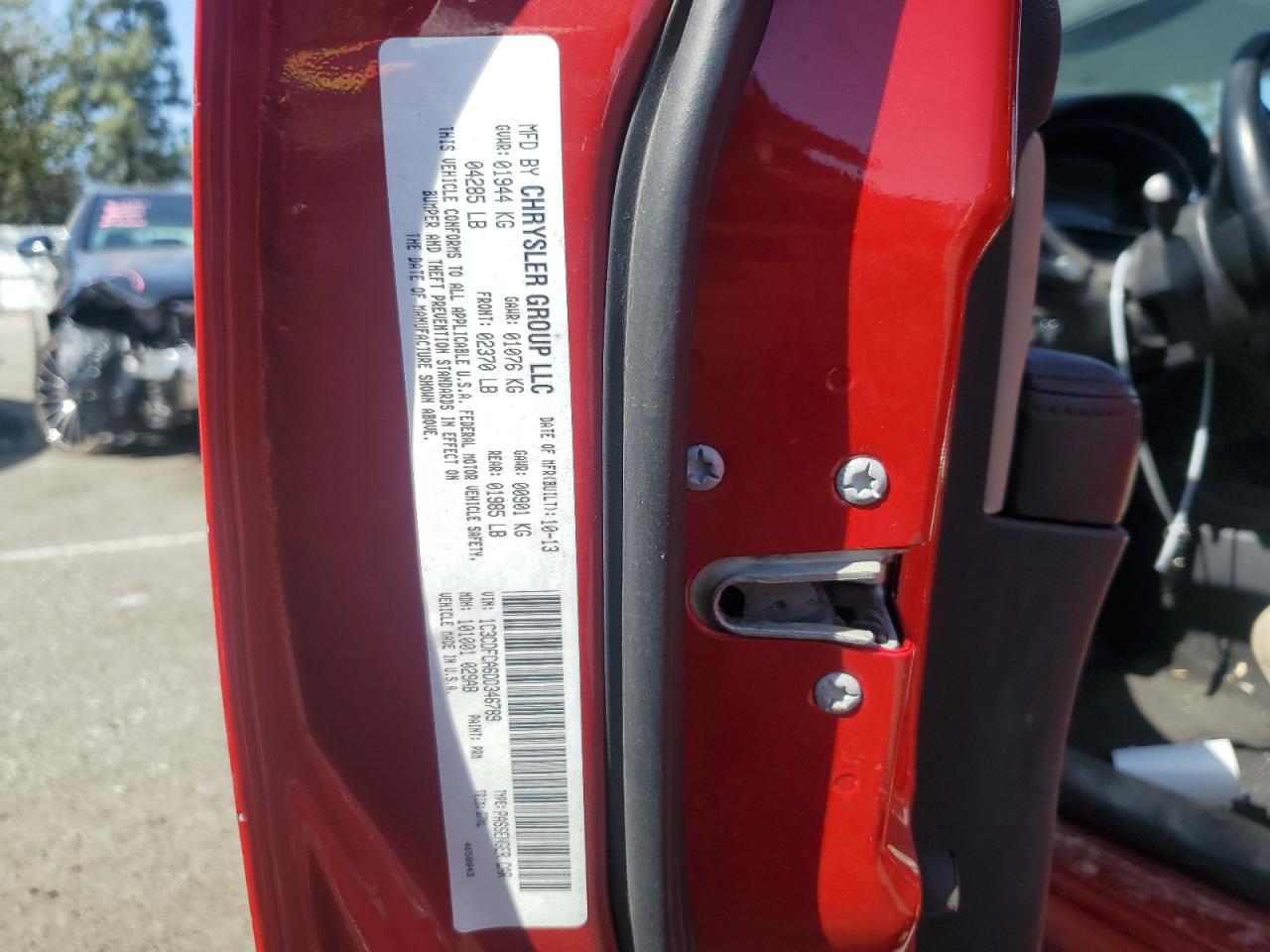 1C3CDFCA6DD346789 2013 Dodge Dart Limited