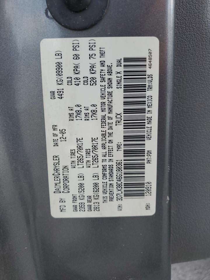 3D7LX38C46G180361 2006 Dodge Ram 3500 St