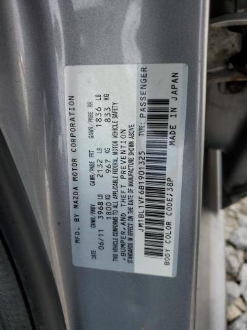 2011 Mazda 3 I VIN: JM1BL1VF6B1901325 Lot: 56431644
