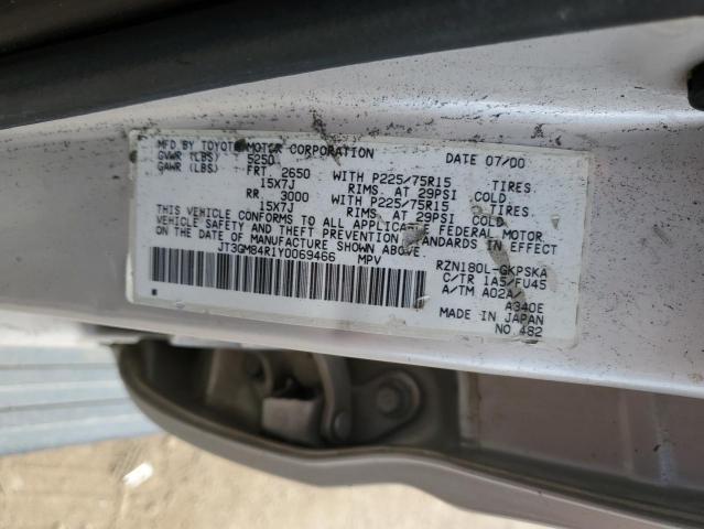 2000 Toyota 4Runner VIN: JT3GM84R1Y0069466 Lot: 55008194