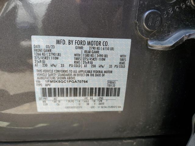 2023 Ford Explorer St VIN: 1FM5K8GC1PGA70764 Lot: 55719664