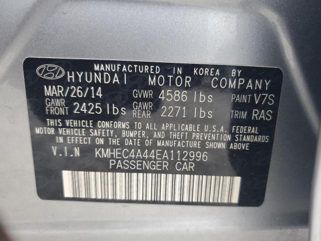 2014 Hyundai Sonata Hybrid VIN: KMHEC4A44EA112996 Lot: 54753194