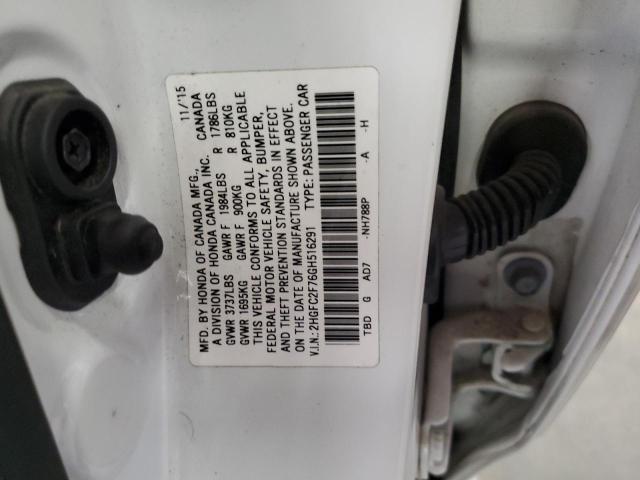 2016 HONDA CIVIC EX - 2HGFC2F76GH516291