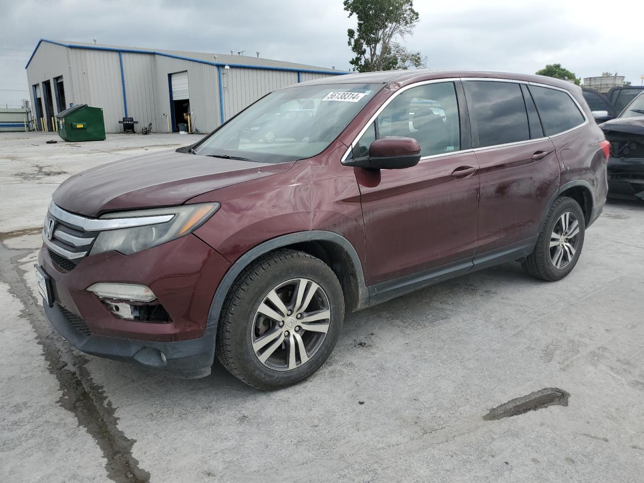 2018 Honda Pilot Ex vin: 5FNYF5H30JB001102