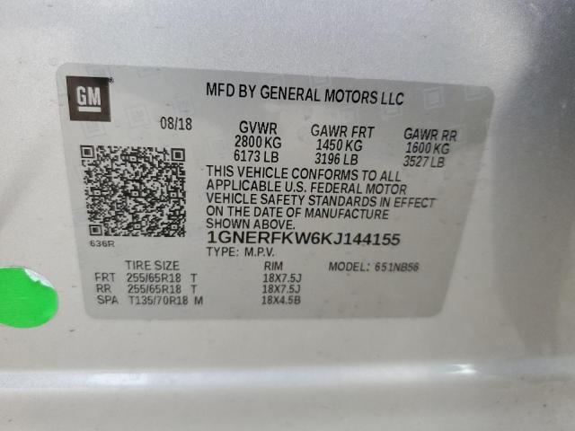 2019 Chevrolet Traverse Ls VIN: 1GNERFKW6KJ144155 Lot: 56721384