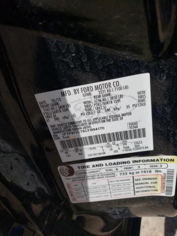 2012 Ford F150 Supercrew VIN: 1FTFW1CT8CFB94170 Lot: 56310594