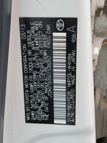 JTDKDTB3XD1538257 2013 Toyota Prius C
