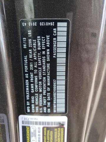 2014 Volkswagen Eos Lux VIN: WVWFW8AH5EV000937 Lot: 56302464