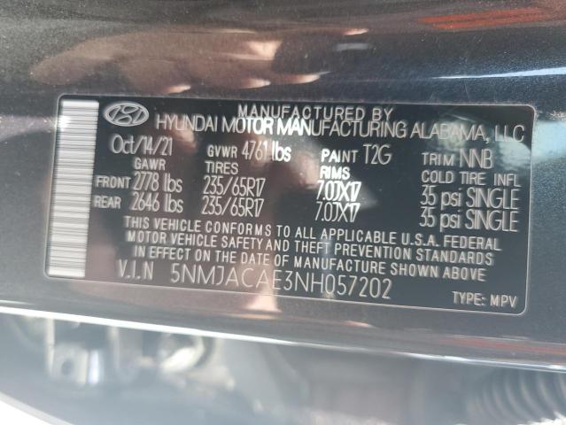 2022 Hyundai Tucson Se VIN: 5NMJACAE3NH057202 Lot: 55090044