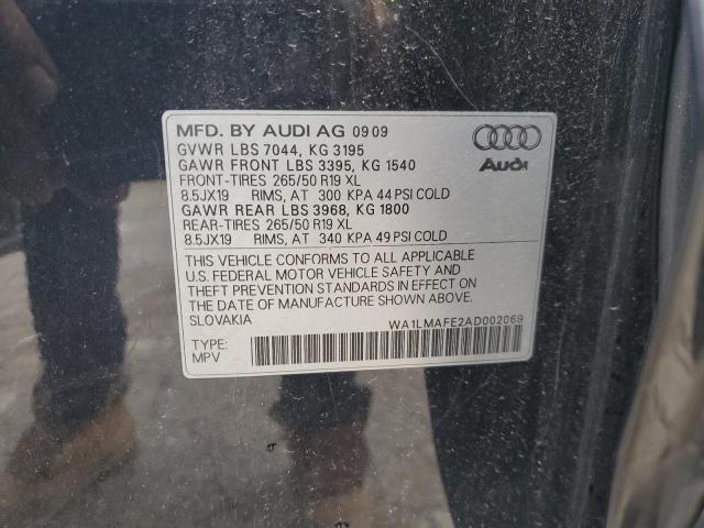 2010 Audi Q7 Premium Plus VIN: WA1LMAFE2AD002069 Lot: 54016144