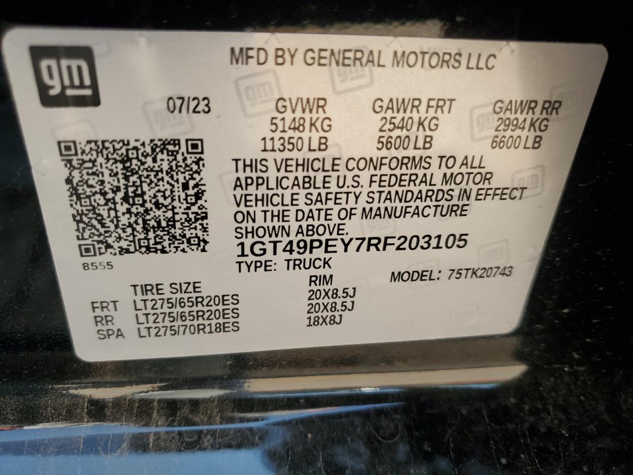 2024 GMC Sierra K2500 At4 vin: 1GT49PEY7RF203105