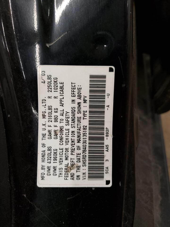 SHSRD78403U135182 2003 Honda Cr-V Lx