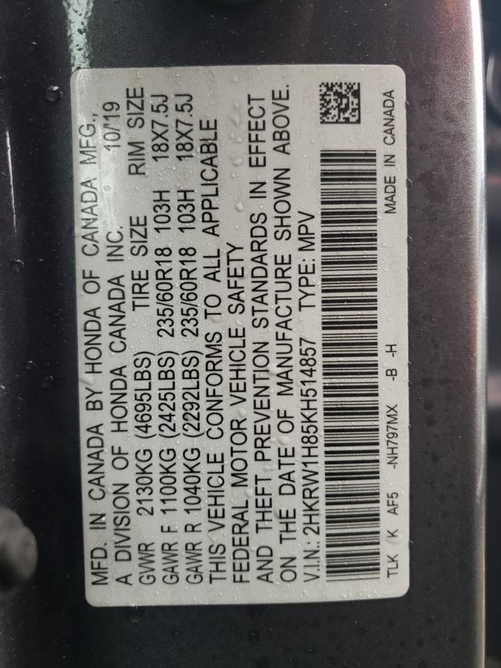 2HKRW1H85KH514857 2019 Honda Cr-V Exl