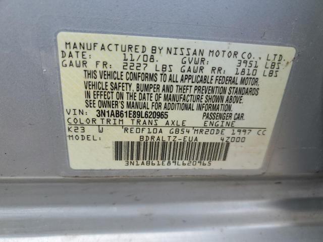 2009 Nissan Sentra 2.0 VIN: 3N1AB61E89L620965 Lot: 56448244