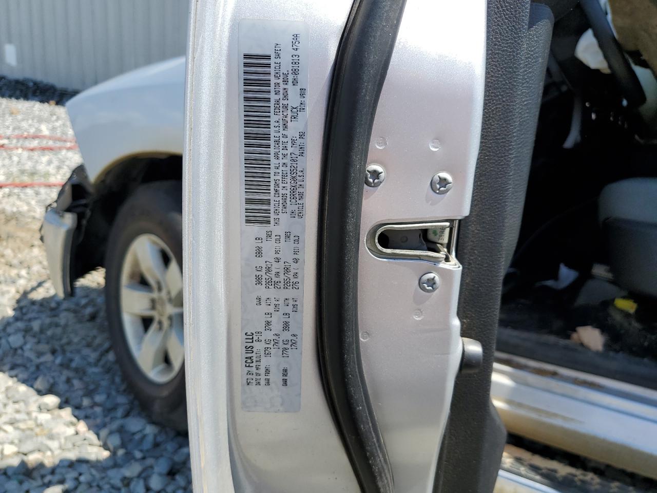 1C6RR6KG0KS521017 2019 Ram 1500 Classic Tradesman