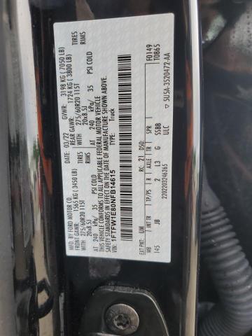 2022 Ford F150 Supercrew VIN: 1FTFW1E80NFB14615 Lot: 53611614