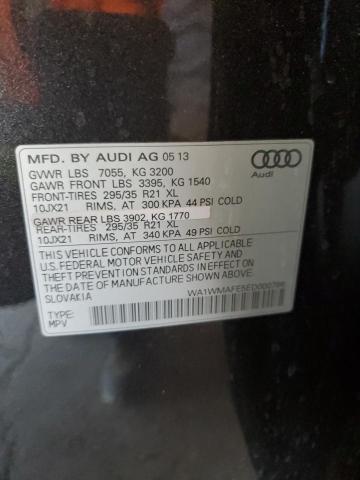 2014 Audi Q7 Prestige VIN: WA1WMAFE5ED000786 Lot: 54814314