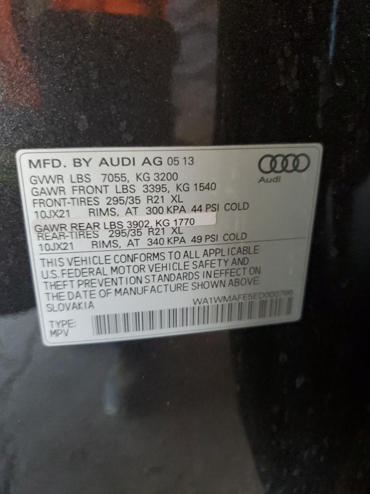 WA1WMAFE5ED000786 2014 Audi Q7 Prestige