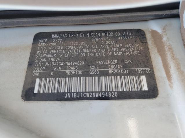 2022 Nissan Rogue Sport Sl VIN: JN1BJ1CW2NW494820 Lot: 56740174