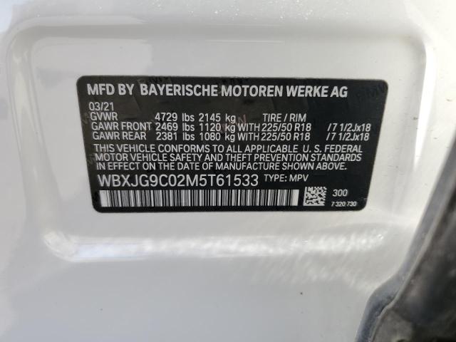 2021 BMW X1 xDrive28I VIN: WBXJG9C02M5T61533 Lot: 56699184