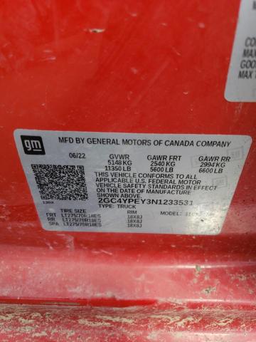 2022 CHEVROLET 2500 2GC4YPEY3N1233531