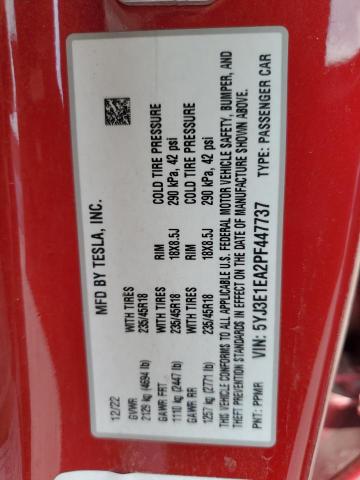2023 TESLA MODEL 3 - 5YJ3E1EA2PF447737