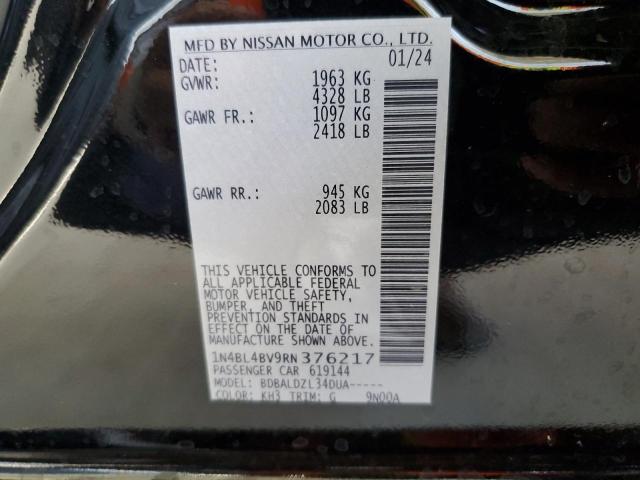 2024 Nissan Altima S VIN: 1N4BL4BV9RN376217 Lot: 54795984