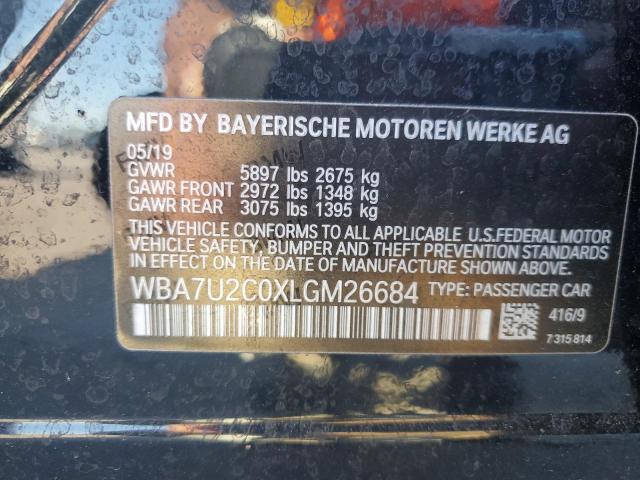 2020 BMW 750 Xi VIN: WBA7U2C0XLGM26684 Lot: 55044224