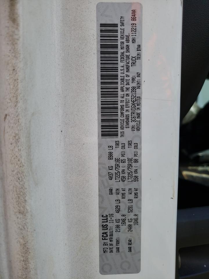 3C6TRVDGXHE521390 2017 Ram Promaster 2500 2500 High