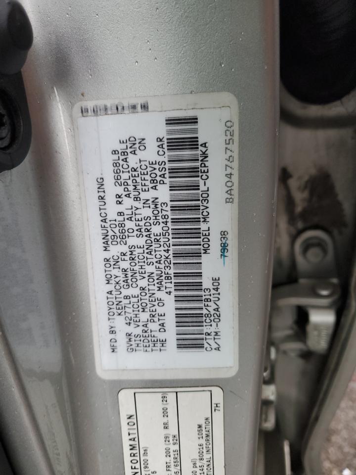 4T1BF32K42U504873 2002 Toyota Camry Le