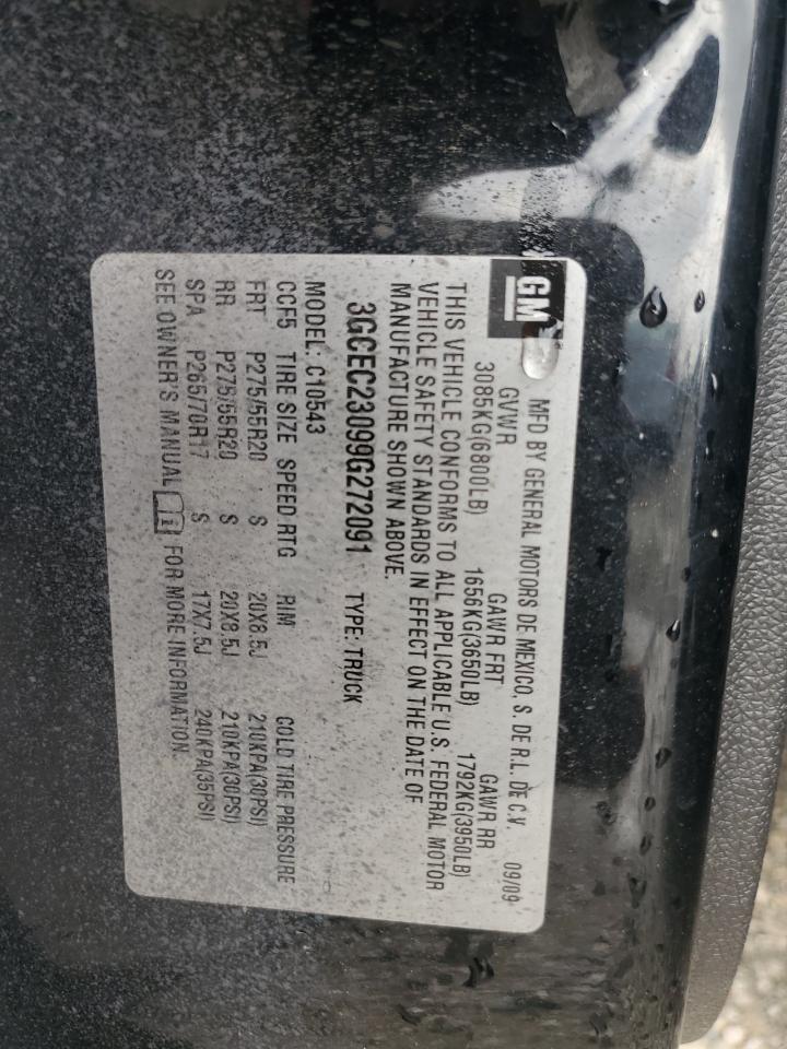 3GCEC23099G272091 2009 Chevrolet Silverado C1500 Lt