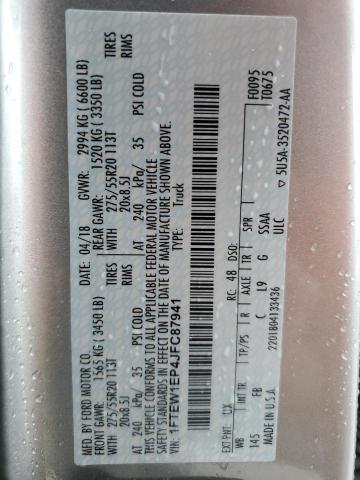 2018 FORD F-150 1FTEW1EP4JFC87941