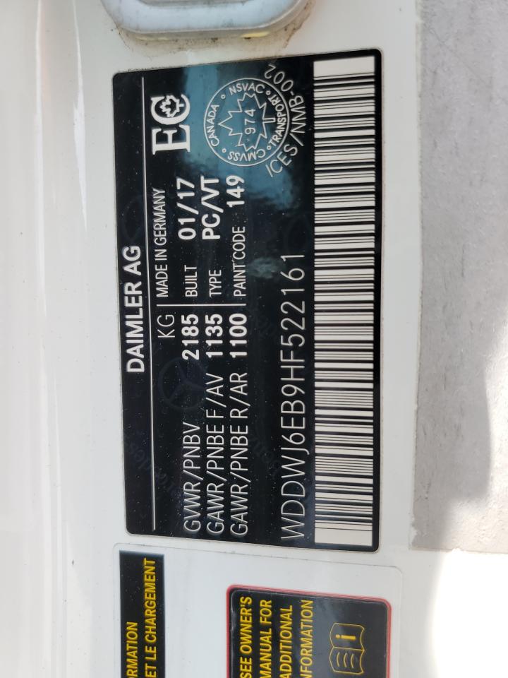 WDDWJ6EB9HF522161 2017 Mercedes-Benz C 43 4Matic Amg