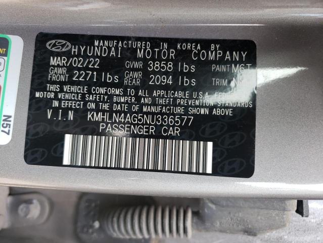 2022 Hyundai Elantra Sel VIN: KMHLN4AG5NU336577 Lot: 52917554