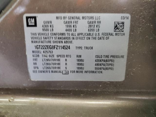 2015 GMC Sierra K2500 Slt VIN: 1GT22ZEG8FZ114524 Lot: 56472324