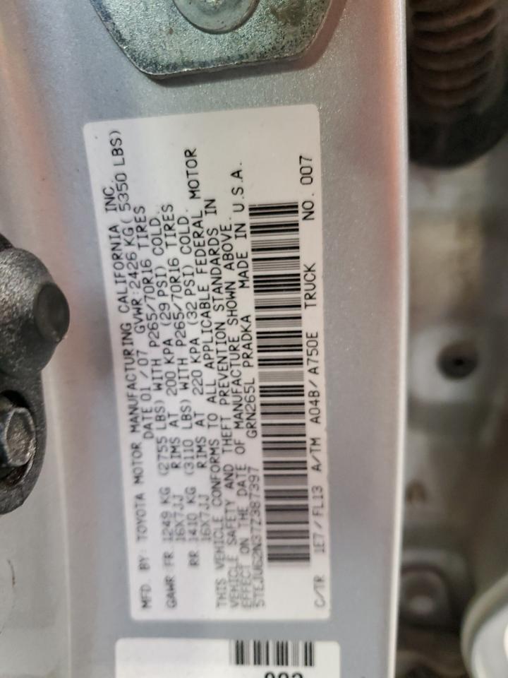 5TEJU62N37Z387397 2007 Toyota Tacoma Double Cab Prerunner