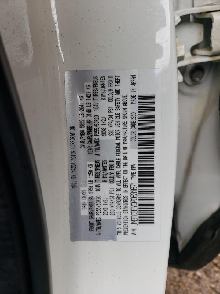 JM3TCBEY0P0631671 2023 Mazda Cx-9 Signature