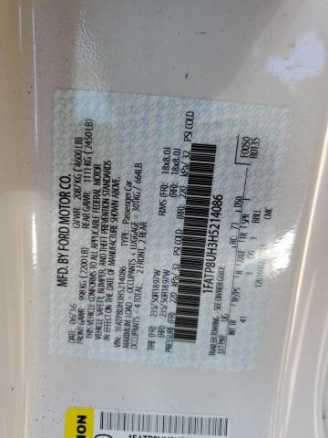 2017 Ford Mustang VIN: 1FATP8UH3H5214086 Lot: 55569494