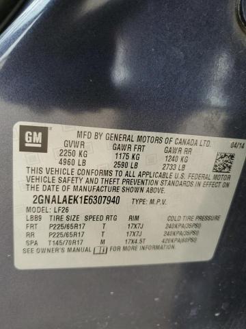 2014 Chevrolet Equinox Ls VIN: 2GNALAEK1E6307940 Lot: 53564134