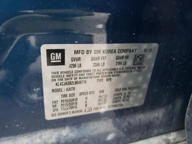 2020 Buick Encore Preferred VIN: KL4CJASB2LB048715 Lot: 53969764