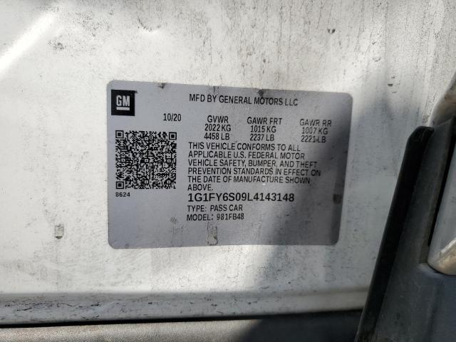 2020 Chevrolet Bolt Ev Lt VIN: 1G1FY6S09L4143148 Lot: 57084744