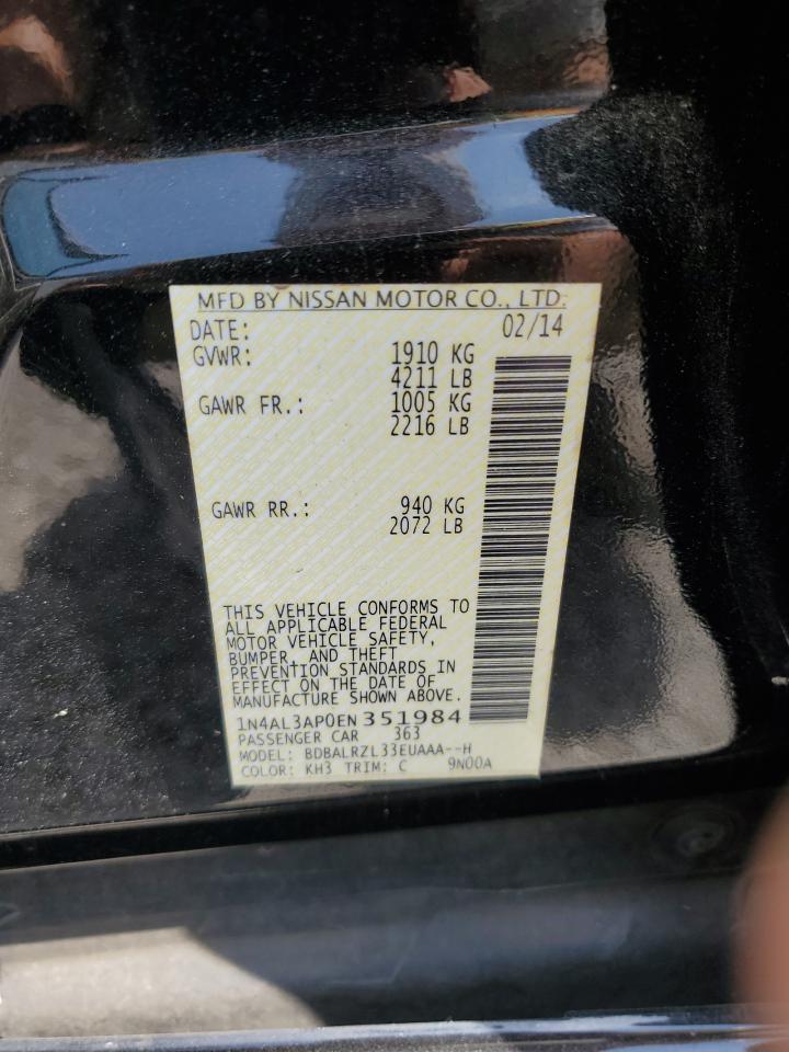 1N4AL3AP0EN351984 2014 Nissan Altima 2.5