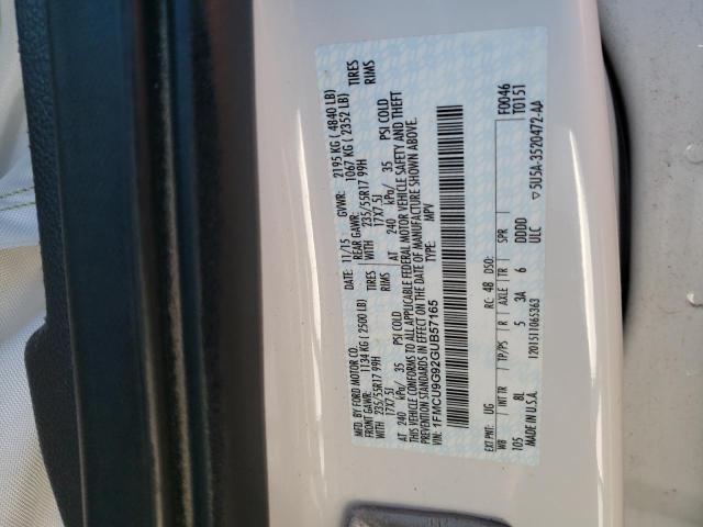 2016 FORD ESCAPE SE - 1FMCU9G92GUB57165