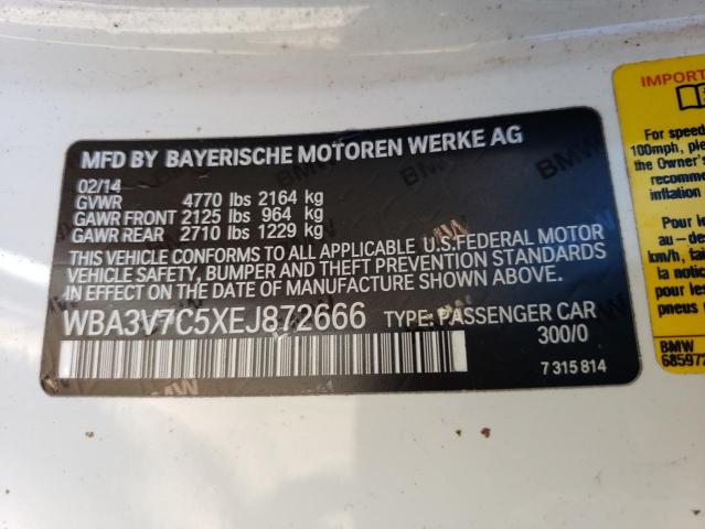 VIN WBA3V7C5XEJ872666 2014 BMW 4 Series, 428 I Sulev no.13