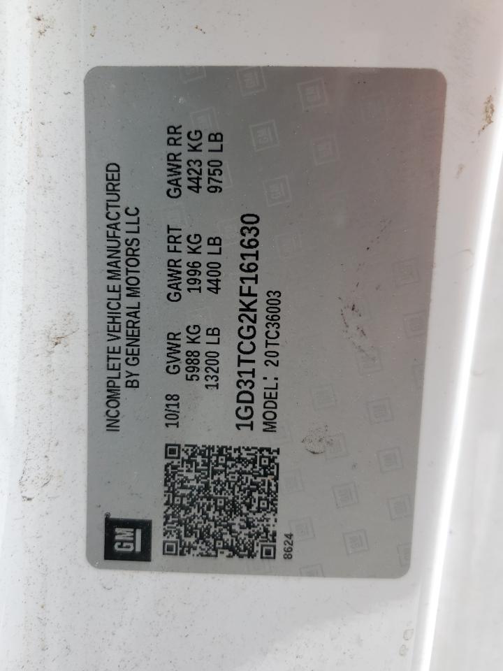 1GD31TCG2KF161630 2019 GMC Sierra C3500