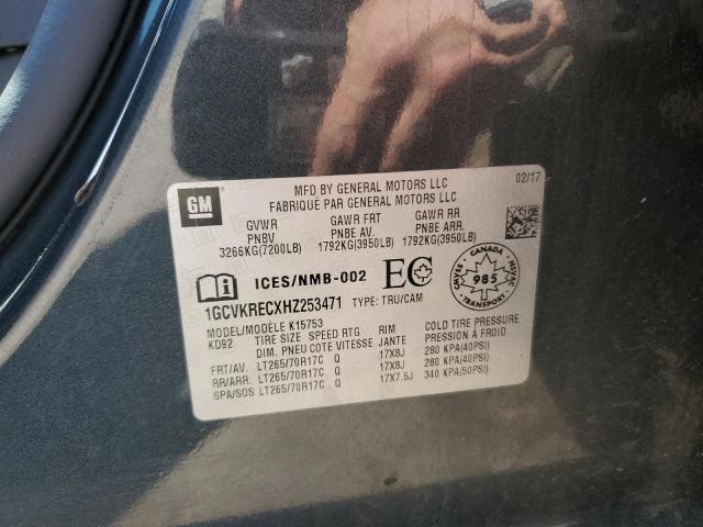 2017 CHEVROLET SILVERADO - 1GCVKRECXHZ253471