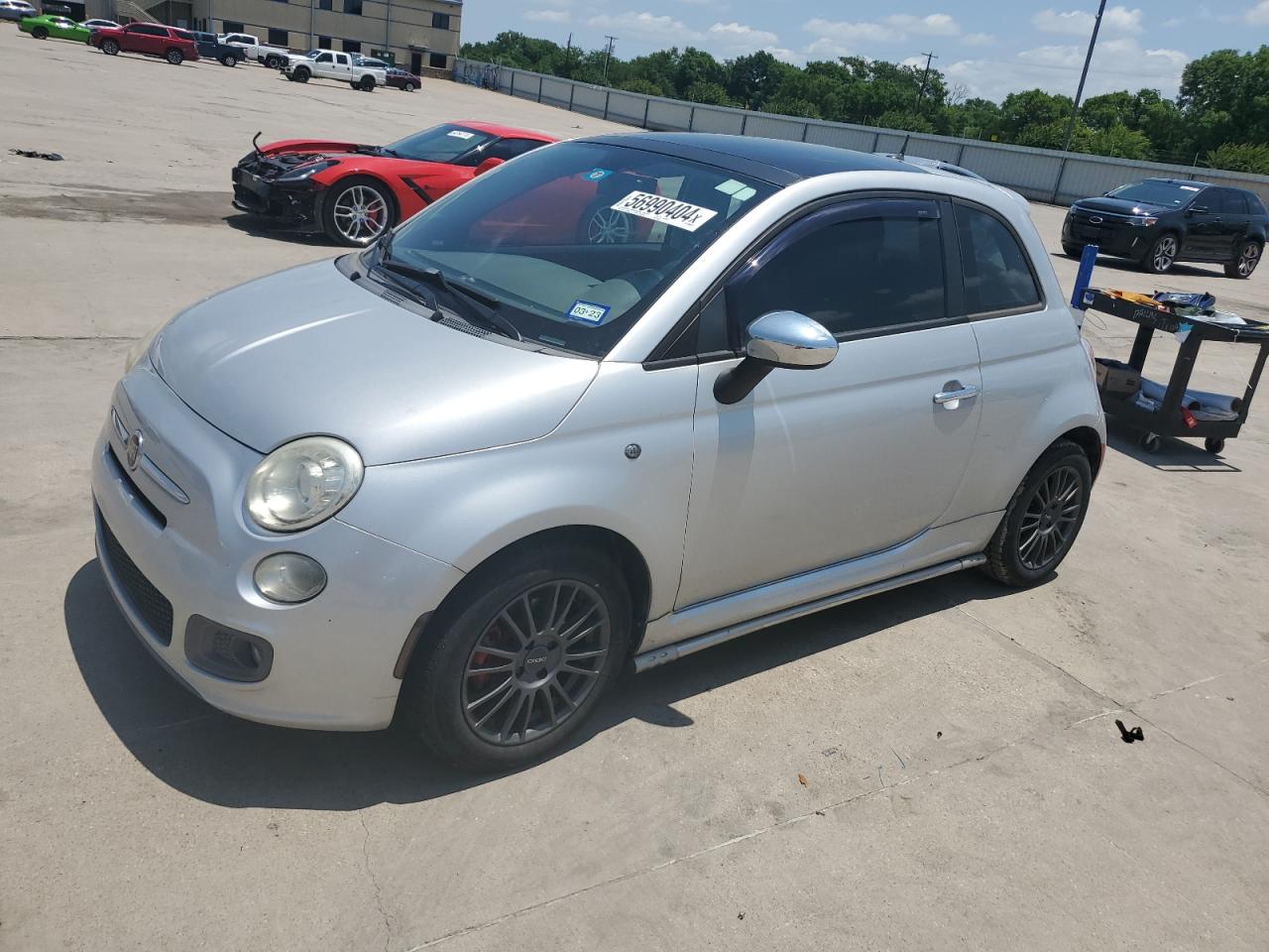 2012 Fiat 500 Sport vin: 3C3CFFBR2CT100588