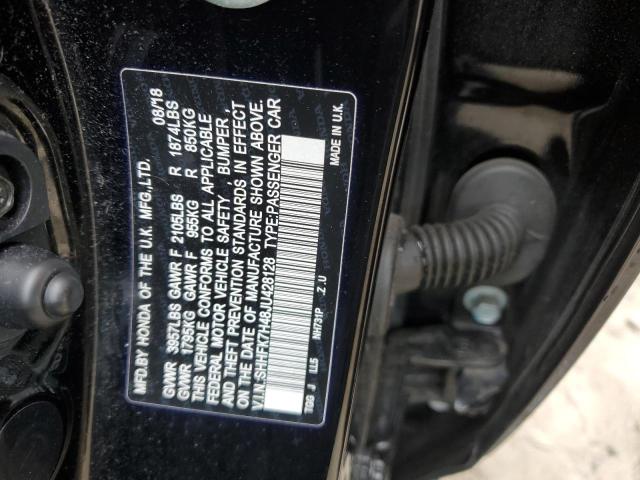 2018 Honda Civic Sport VIN: SHHFK7H48JU428128 Lot: 54059274