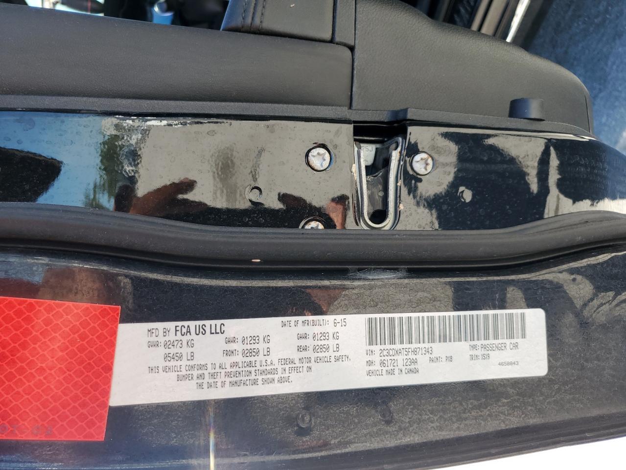 2C3CDXAT5FH871343 2015 Dodge Charger Police